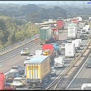 Traffic on the M56