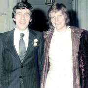 Jack Straw with second wife Alice on their wedding day in 1978