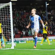 Jordan Rhodes is a player to celebrate but times have not always been easy for Rovers fans