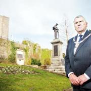 Coun Michael Ranson at Clitheroe Castle, where the ceremony will take place