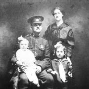 Benjamin Birchenough with his wife Janey and their daughters Minnie and Amy