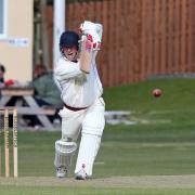 LANCASHIRE LEAGUE ACTION: Graham Knowles bats for Haslingden during their defeat to Enfield on Sunday