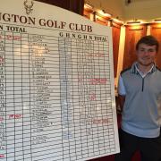 CHAMPION: The winner of the gross competition at Pleasington’s Junior Open was Daniel Croft