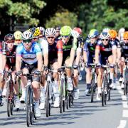 THRILL: The Aviva Tour of Britain Stage 2 goes through Clitheroe. Sir Bradley Wiggins and Mark Cavendish lead the pack