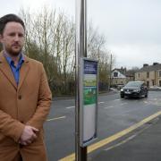 SPEEDING: Glen Harrison at Stanhill Lane, Oswaldtwistle where he is worried about speeding