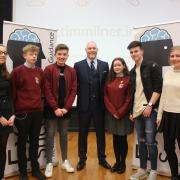 education keynote speaker, Tim Milner hosting the A to A* event at St Mary's College