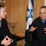 Tony Blair meets with Israeli Defence Minister Ehud Barak
