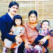 FAMILY: Mohammed and Shagufta with children Kawal and Umar when they were young
