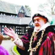 LOOKING BACK: Ray Irving taking on the role of King Henry VIII at Samlesbury Hall