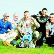 CHALLENGE: Training to scale Ben Nevis are Neil McVey, Ben Whittingham, Jason Walker, Liam Walker and Loui Young  to support Help for Heroes