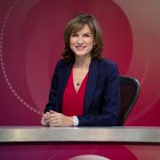 For use in UK, Ireland or Benelux countries only ..Undated BBC handout photo of Fiona Bruce on the set of Question Time. Shadow home secretary Diane Abbott has hit out at her treatment on BBC's Question Time at the hands of the new presenter. PRESS AS