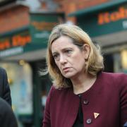 Home Secretary Amber Rudd visits Salisbury after major incident DC8516P7 Picture by Tom Gregory.