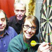 IN LOVING MEMORY: Keith Murray (left) who is organising a darts competition in memory of his wife Sharon and also raise funds for Macmillan Nurses.