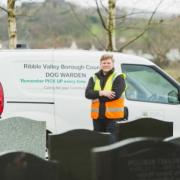 Ribble Valley Borough Council patrol in Clitheroe Cemetery