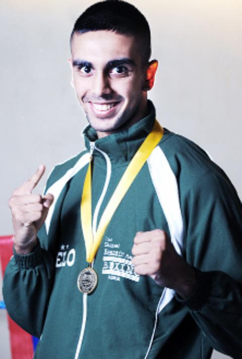 Boxer Haider Riaz.