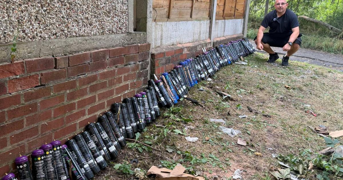'No laughing matter' - Nitrous oxide warning as 100 canisters found in Blackburn