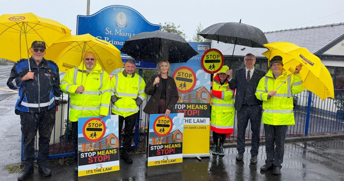 Lancashire drivers who ignore lollipop patrols face fines and points