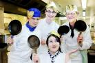 Accrington and Rossendale College students in flip over Pancake Day