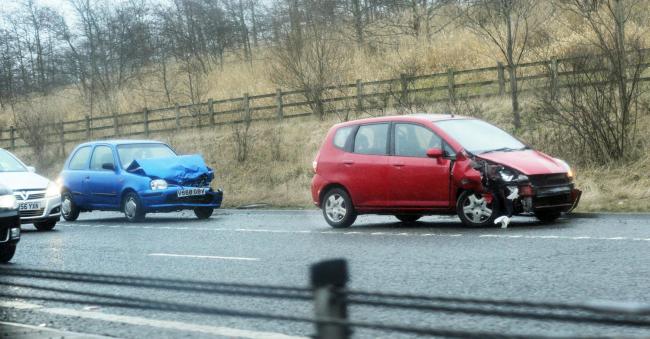 Accident on the M65 Westbound between Junctions 4 and 3