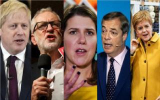 The leaders of the main parties for the General Election 2019