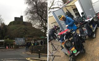 Castlegate in Clitheroe is the location for a new television comedy which was being filmed this week (Photo: Ribble Valley Borough Council)