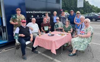 Antony Cotton at The Not Forgotten's Anyone For Tea bus tour
