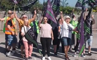 OCS workers in Lancashire will rally in Blackpool this weekend. (Photo: UNISON North West)