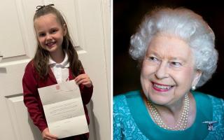 Ella Woods and Queen Elizabeth II