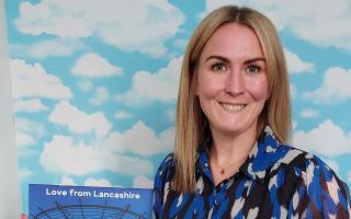Emma Bateson, fundraising and communications lead at Lancashire Mind, with the Love from Lancashire calendar