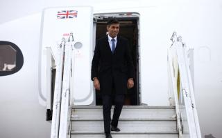 Prime Minister Rishi Sunak has come under fire for flying to Blackpool