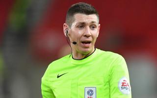Referee Matthew Donohue waved away Rovers' appeals