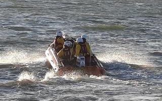 Young people were “saved from potential tragedy” after being cut off by the tide in Morecambe.