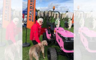 Pamela Riley, 85, with her dog Dilys