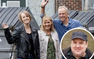 Peter Kay (inset) donates thousands to charity in memory of Laura Nuttall (right)