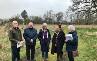 Supporters of the Friends of Calderstones Cemetery group at Calderstones Cemetery