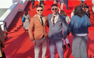 Liam and Kyle Bashford at the Cannes Film Festival
