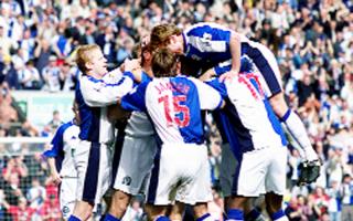 Rovers celebrate the win
