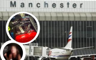 Watch: Frustrated passengers crawl through baggage hatch at Manchester Airport