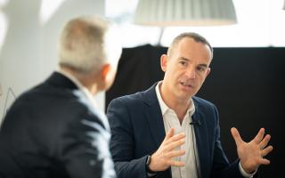 Martin Lewis from Money Saving Expert speaking to an audience