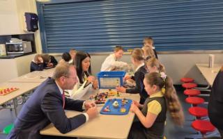 Lisa Nandy and Andy MacNae announced the Breakfast Club scheme in Rawtenstall in April