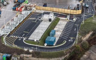 An example of the type of split-level recycling centre planned for Goose House Lane in Darwen