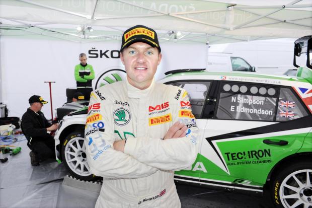 HIGHS AND LOWS: Neil Simpson enjoyed a weekend of mixed emotions in his new Skoda Fabia R5