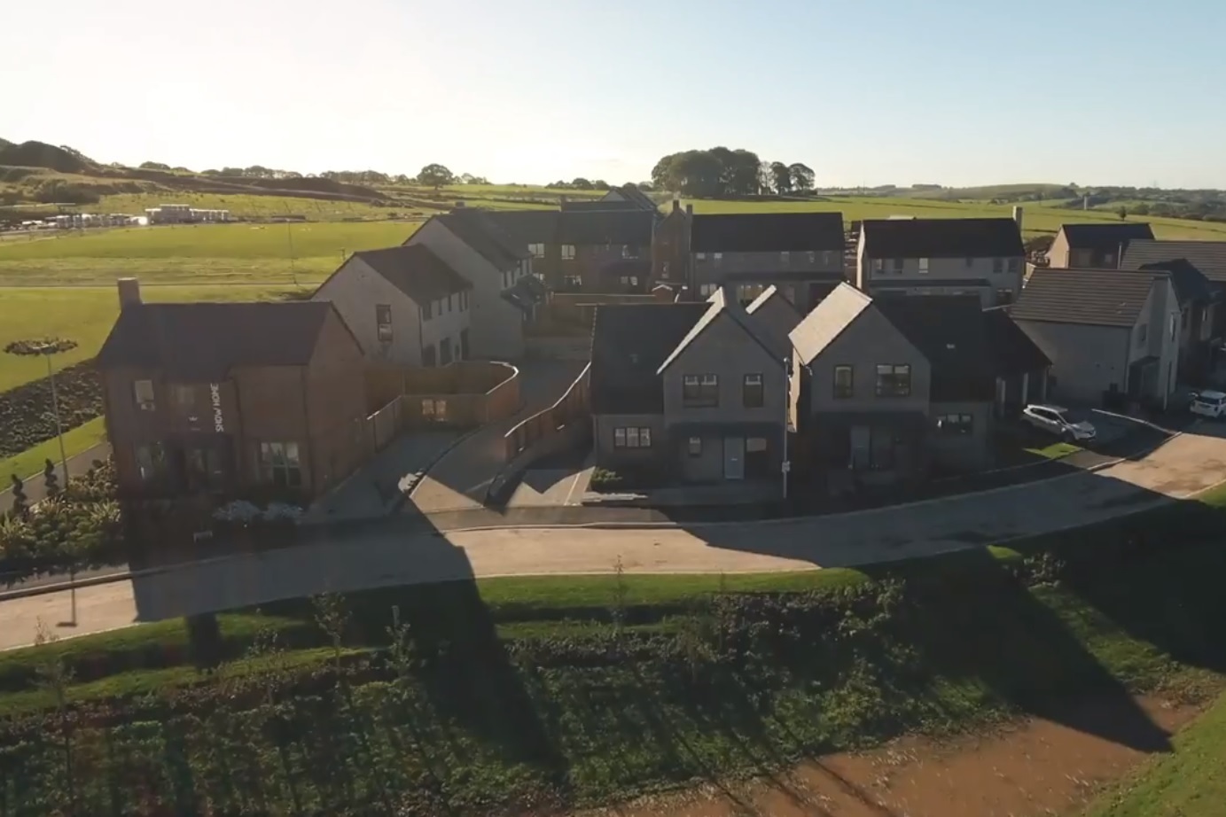 Watch drone footage showing new Wayne Hemmingway housing estate