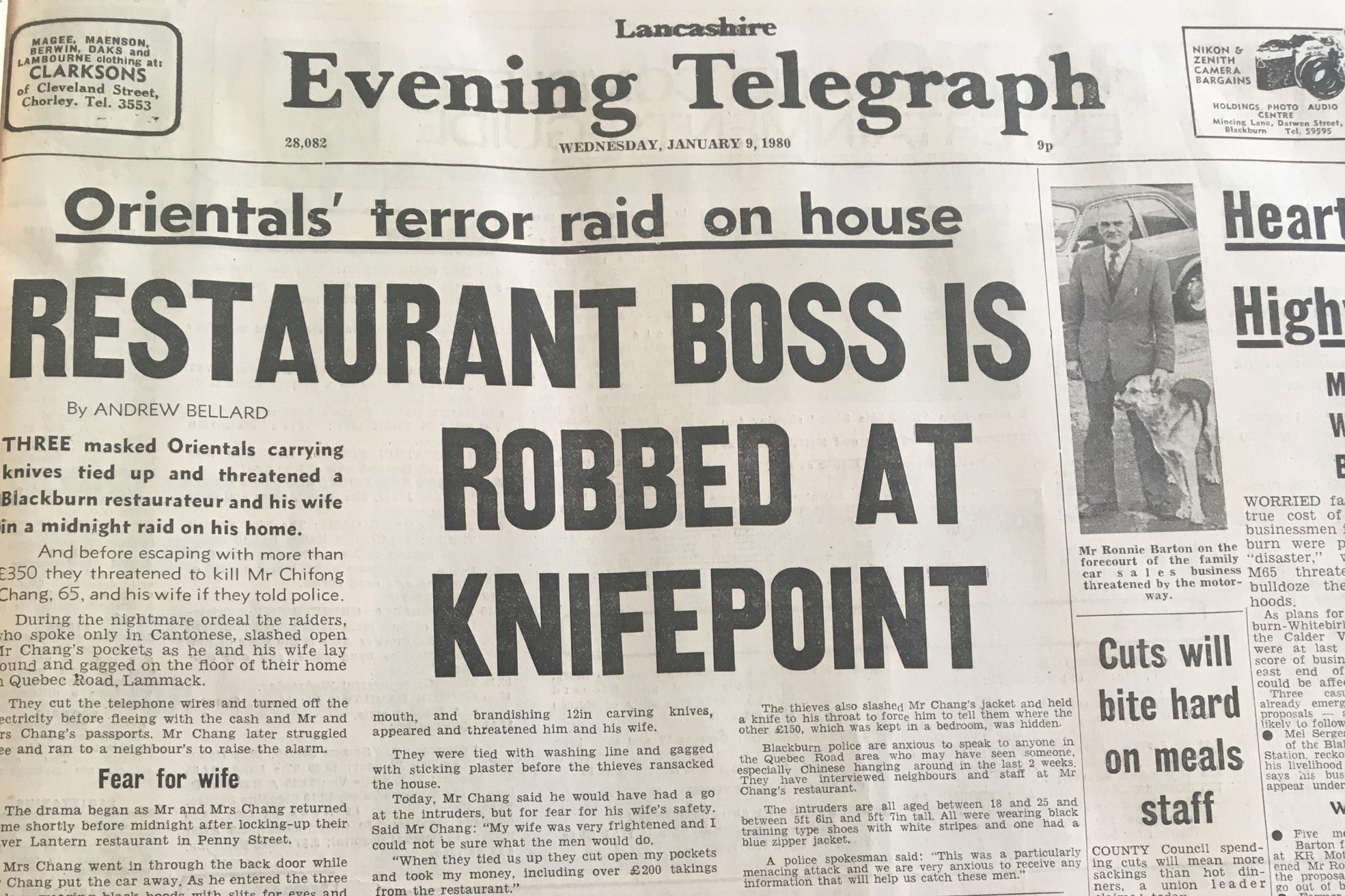 Restaurant boss robbed in raid