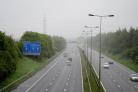 Crews battle to put out fire on the M65