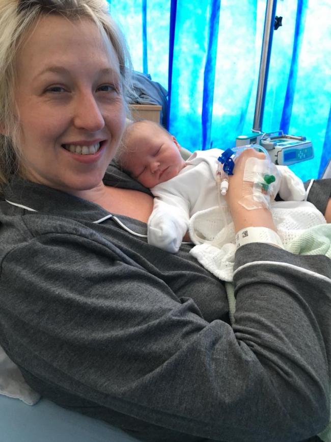 Melanie Disley, Lancashire Telegraph audience and content editor, with baby Blake in April 2018